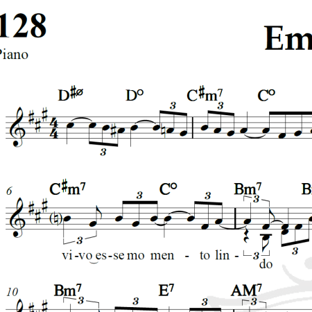 Emoções - Roberto Carlos - Piano/Vocal