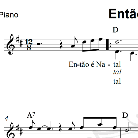 Então é natal (Happy Xmas) - John Lennon - Piano/Vocal