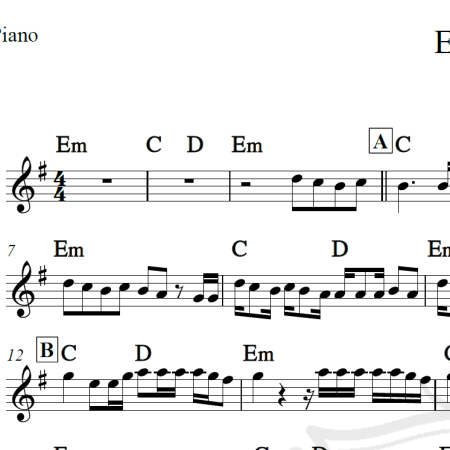 Envolver - Anitta - Piano