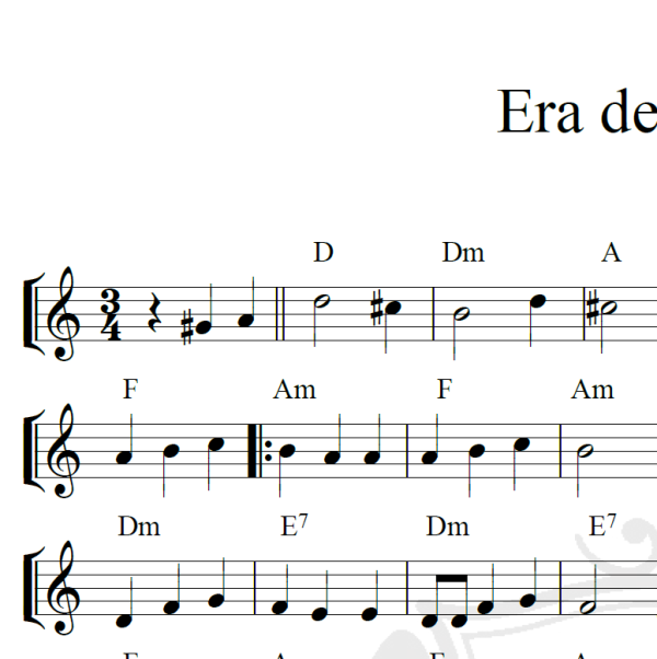 Era de maggio - Piano