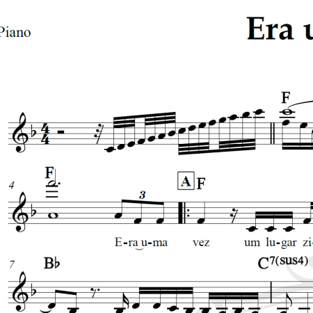 Era uma vez - Toquinho e Sandy e Junior - Piano/Vocal