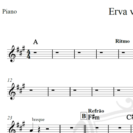 Erva venenosa - Herva Doce - Cifra