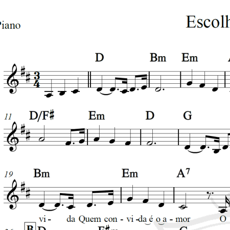 Escolhi te esperar - Marcela Taís - Piano/Voz