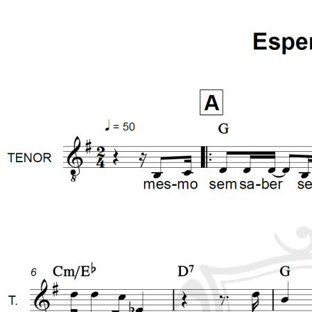 Espero por ti - Cartola - Piano/Vocal