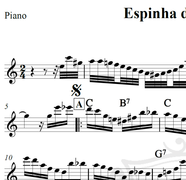 Espinha de bacalhau - Severino Araújo - Piano