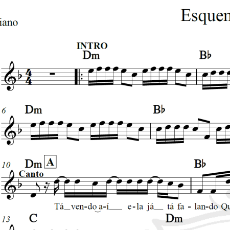 Esquema Preferido - Barões da Pisadinha - Piano/Vocal