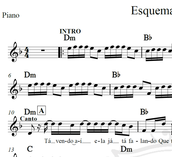 Esquema Preferido - Barões da Pisadinha - Piano/Vocal