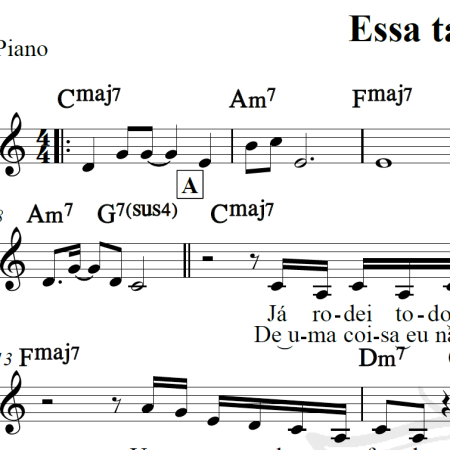 Essa tal felicidade - Tim Maia - Piano/Vocal