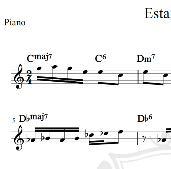 Estamos aí - Piano