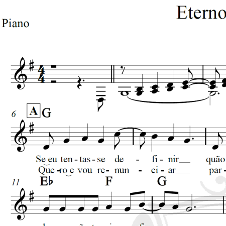 Eternos amigos - Anjos de resgate - Piano/Vocal