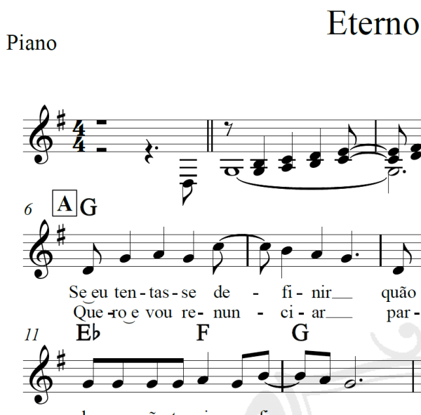 Eternos amigos - Anjos de resgate - Piano/Vocal
