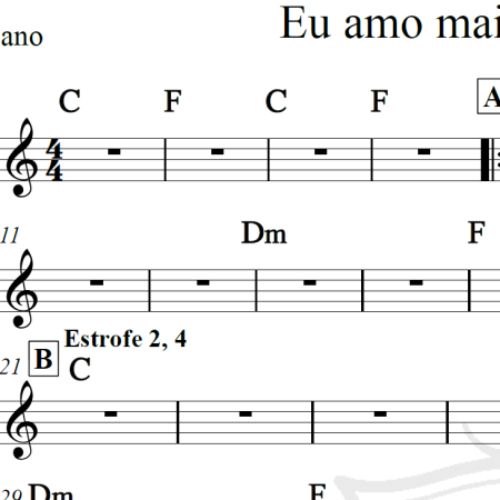 Eu amo mais você do que eu - Catedral - Cifra