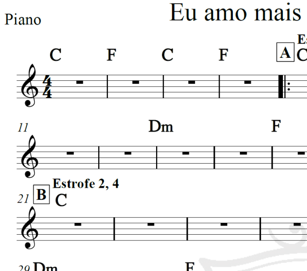 Eu amo mais você do que eu - Catedral - Cifra