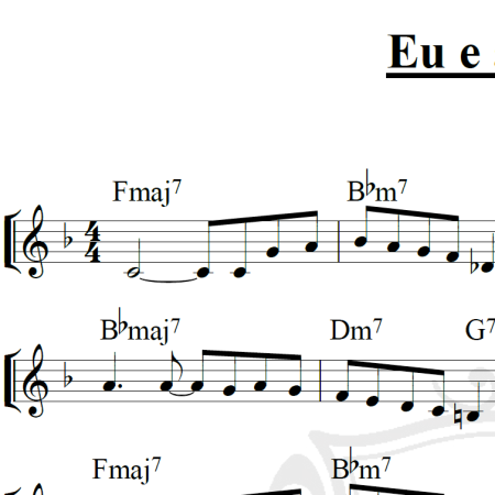 Eu e a Brisa - Johnny Alf - Piano