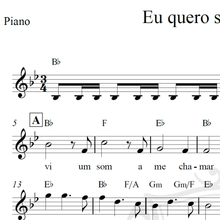 Eu quero sempre voltar - Paulo Ricardo - Piano/Vocal