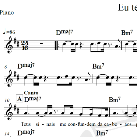 Eu te devoro - Djavan - Piano/Vocal