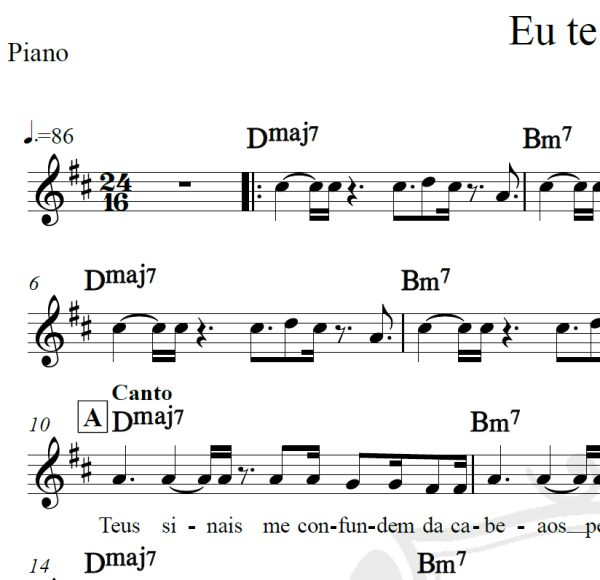 Eu te devoro - Djavan - Piano/Vocal