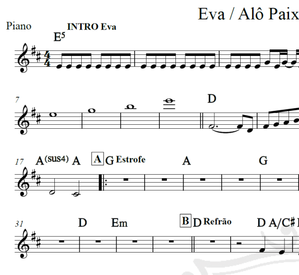 Eva - Alô Paixão - Beleza Rara (Medley) - Ivete Sangalo - Cifra