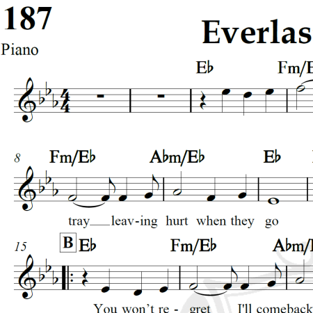 Everlasting love - Love Affair - Piano/Vocal