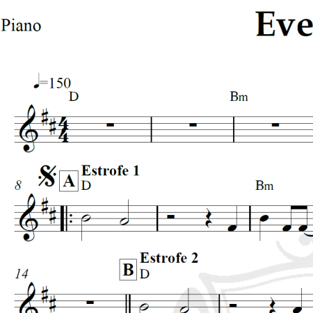 Everlong - Foo Fighters - Piano