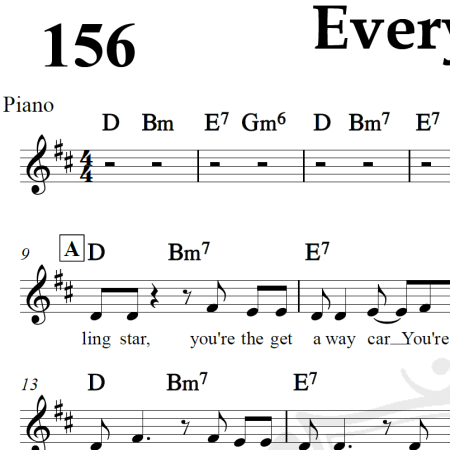Everything - Michael Bubblé - Piano/Vocal
