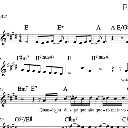 Evidências - Chitãozinho e Xororó - Piano/Vocal