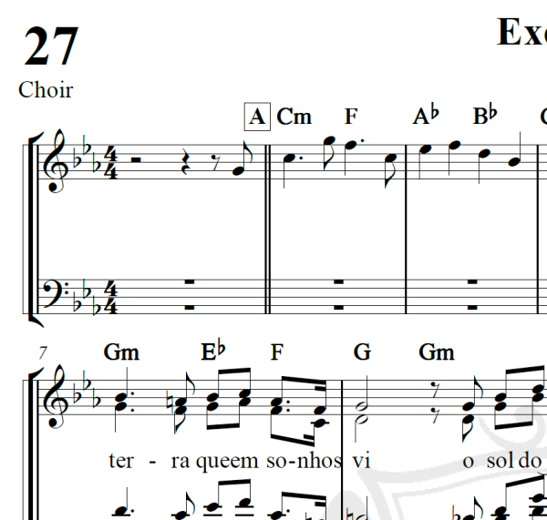 Exodus - Arranjo Coral