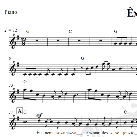 Êxtase - Guilherme Arantes - Piano/Vocal