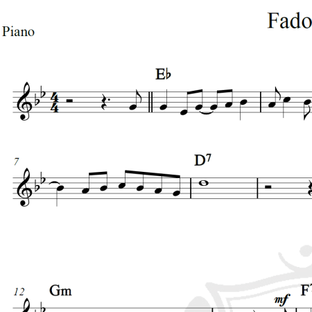 Fado tropical - Chico Buarque - Piano/Vocal