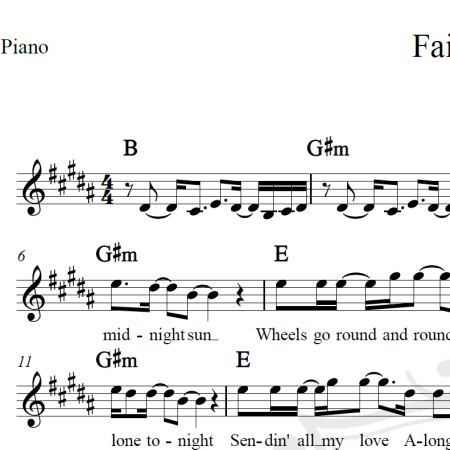 Faithfully - Journey - Piano/Vocal