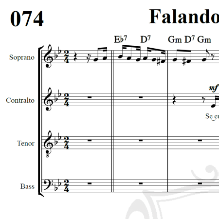 Falando de amor - Tom Jobim - Arranjo Coral