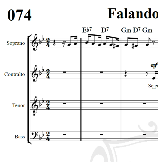 Falando de amor - Tom Jobim - Arranjo Coral