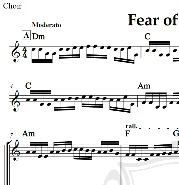 Fear of the dark - Iron Maiden - Arranjo Coral