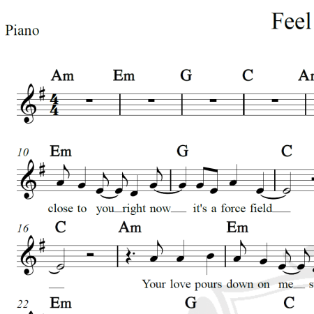 Feel so close - Calvin Harris - Piano/Vocal