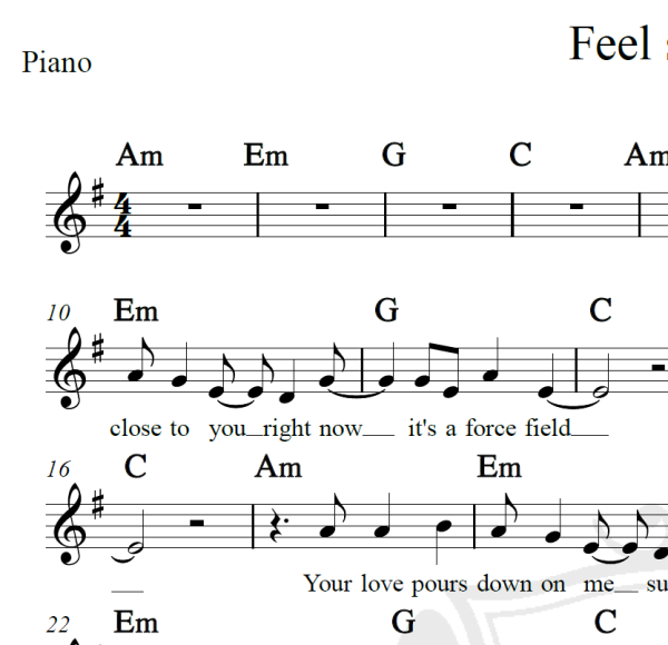 Feel so close - Calvin Harris - Piano/Vocal