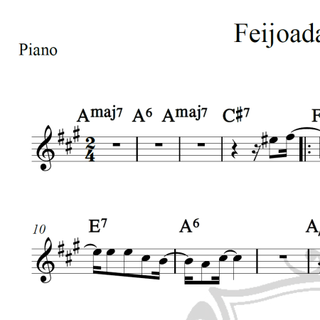 Feijoada completa - Chico Buarque - Piano