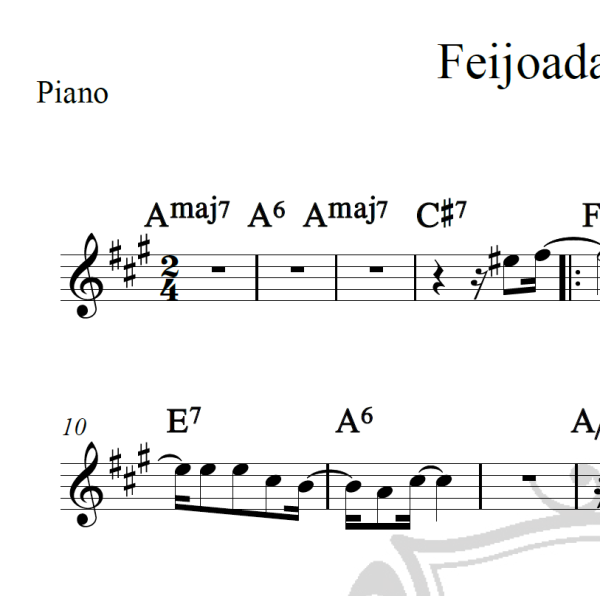 Feijoada completa - Chico Buarque - Piano