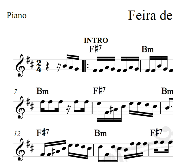 Feira de Mangaio - Clara Nunes - Piano