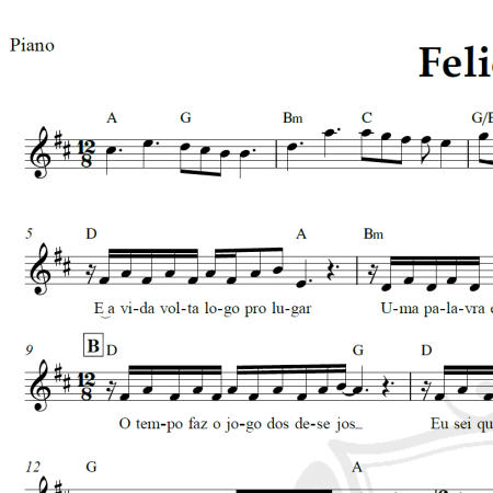 Felicidade - Fábio Júnior - Piano/Vocal