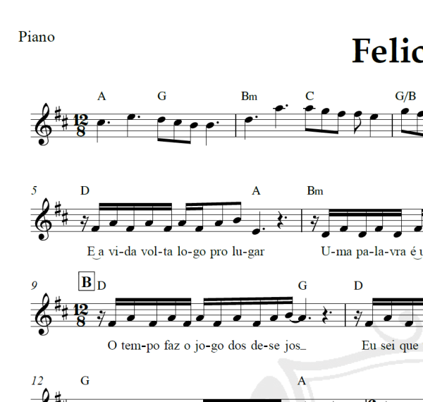 Felicidade - Fábio Júnior - Piano/Vocal