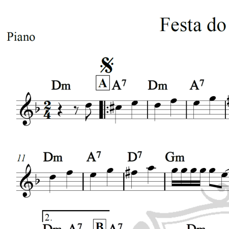 Festa do sanfoneiro - Piano