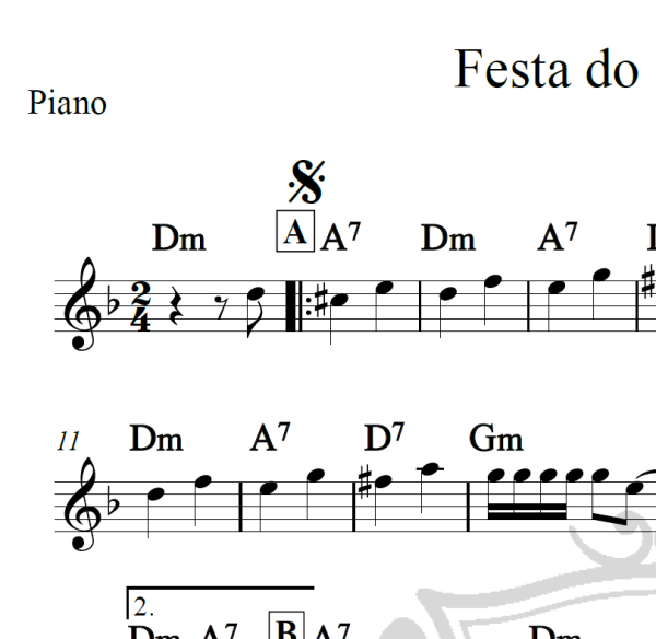 Festa do sanfoneiro - Piano
