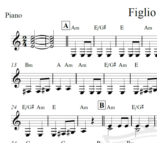 Figlio perduto - Beethoven - Piano