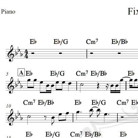 Fix you - Coldplay - Piano