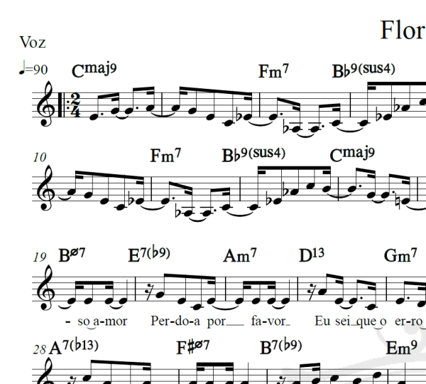 Flor de Lis - Djavan - Piano/Vocal