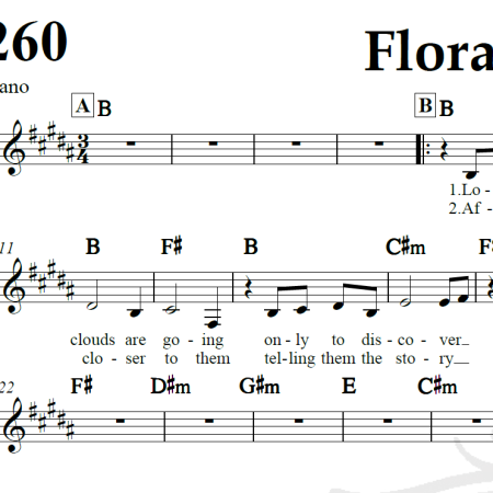 Flora's Secret - Enya - Piano/Vocal