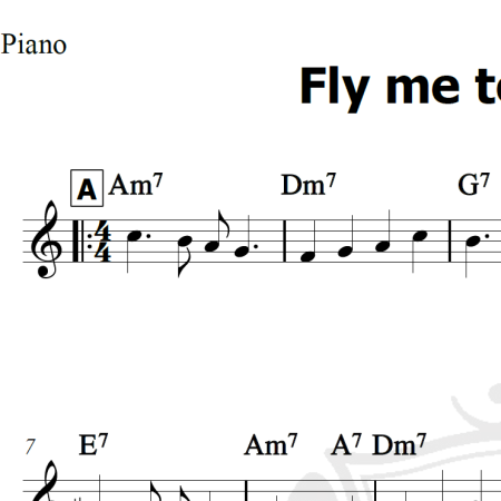 Fly me to the moon - Piano
