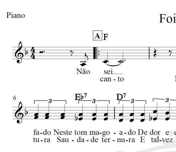 Foi Deus - Edson e Hudson - Piano/Vocal