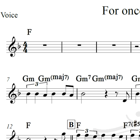 For once in my life - Stevie Wonder - Piano