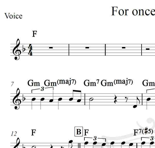 For once in my life - Stevie Wonder - Piano